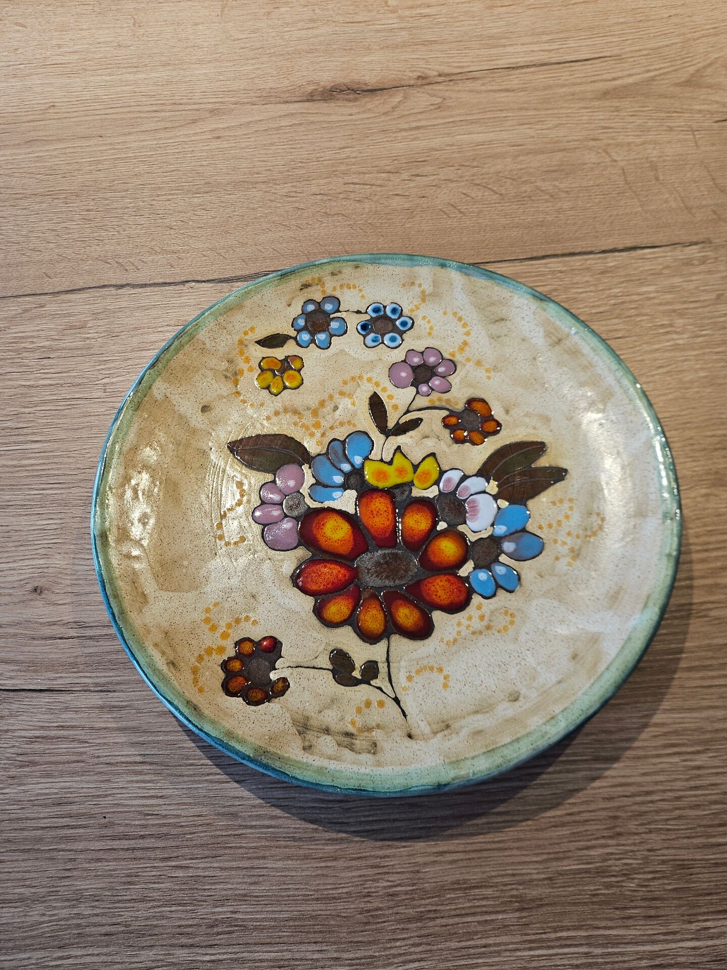 Decorative ceramic plate from Vallauris by Francis – 1970s
