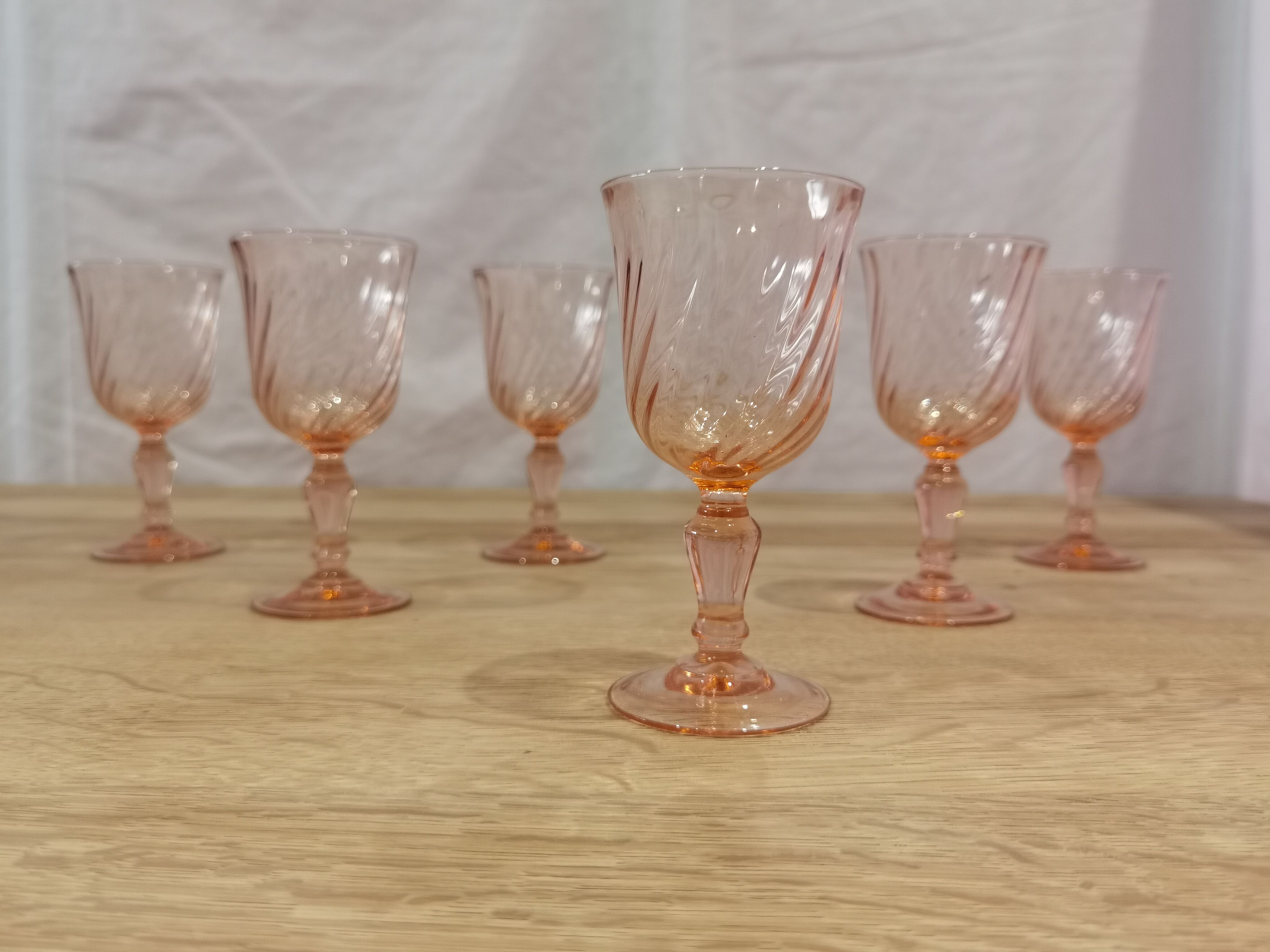 6 glasses wine/aperitif Rosaline Arcoroc Luminarc