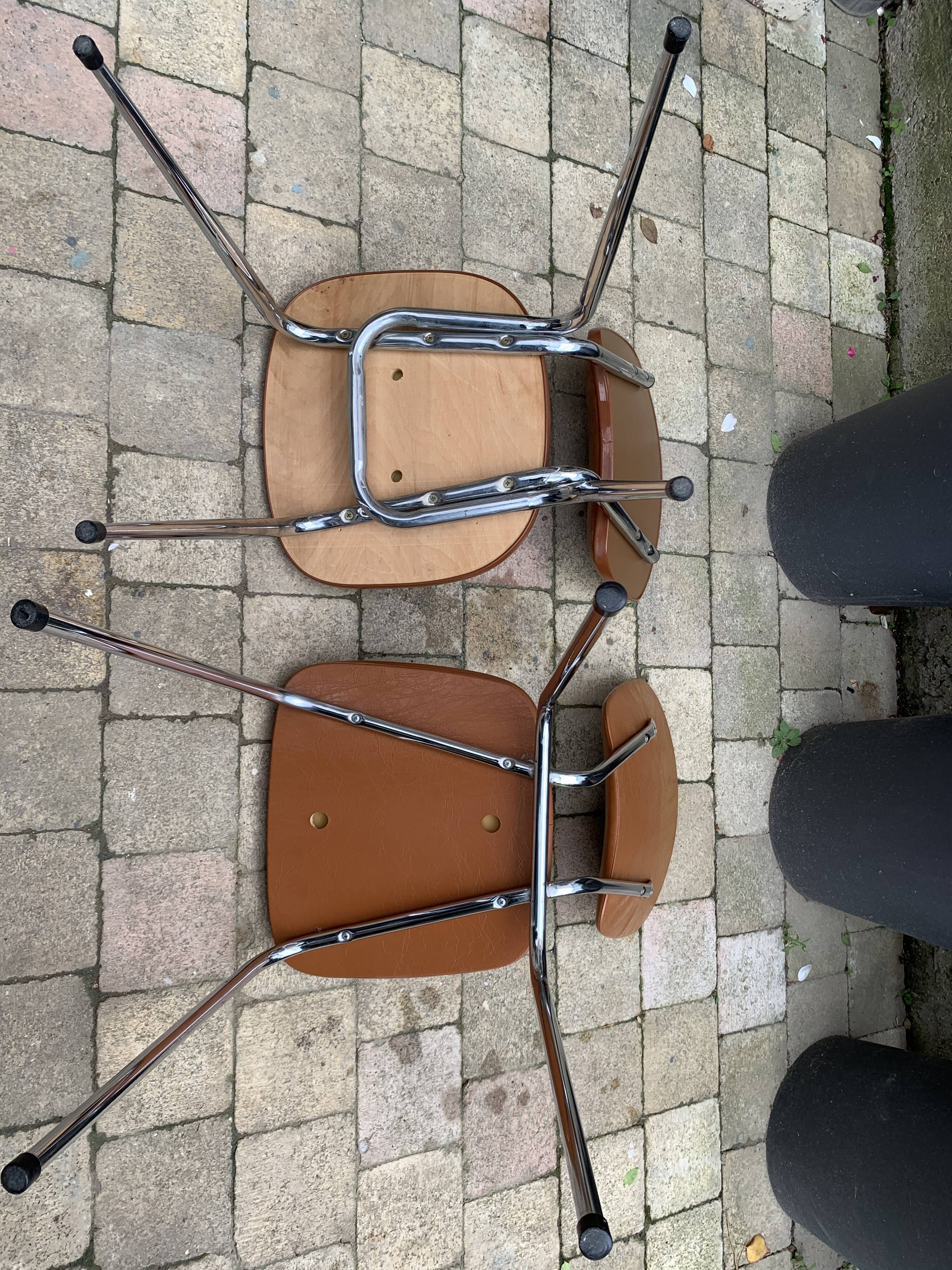 Skai chairs and vintage chrome