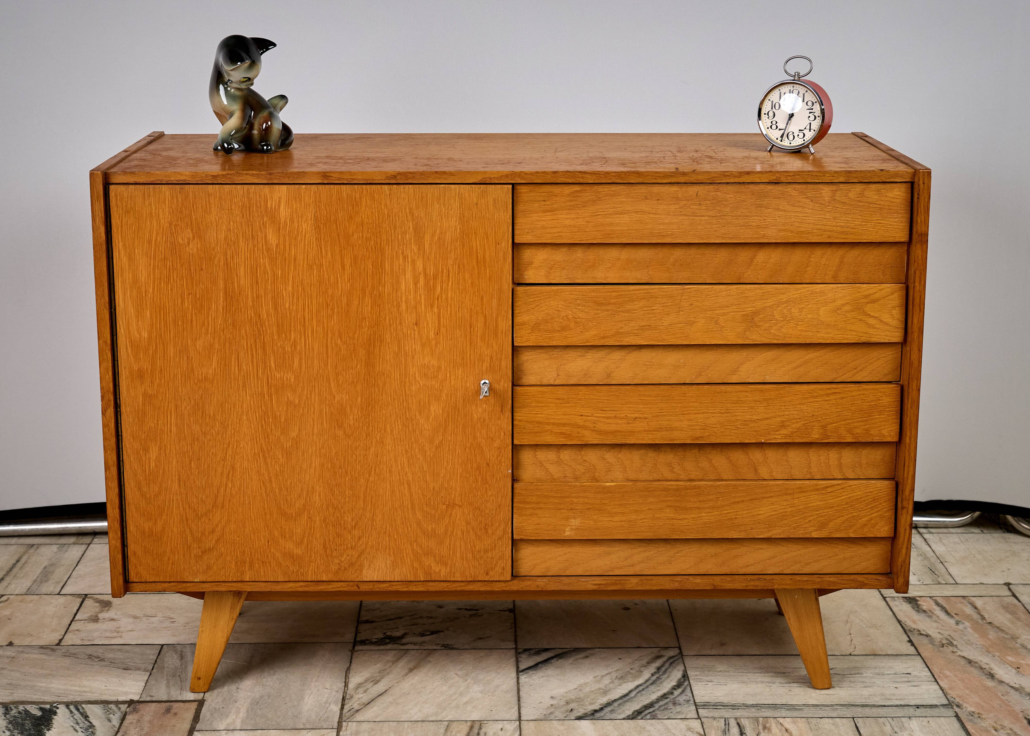 Vintage Oak Sideboard by Jiří Jiroutek, 1960s, Czechoslovakia