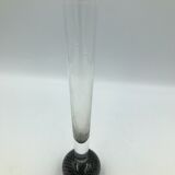 Lot de 6 vases soliflore en verre bullé années 50-60