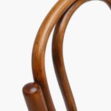 Bent wood chair with floral motif
