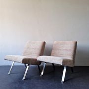 Set of 2 model 141 lounge chairs by Joseph Andre Motte by Artifort, The Netherlands 1955