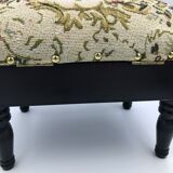 Foot rest chest studded fabric vintage studded