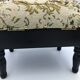 Foot rest chest studded fabric vintage studded