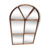 Mirror transom industrial metal 72x42cm
