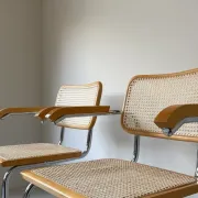 Quatre chaises Cesca vintage
