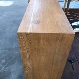 Solid oak bookcase 1950