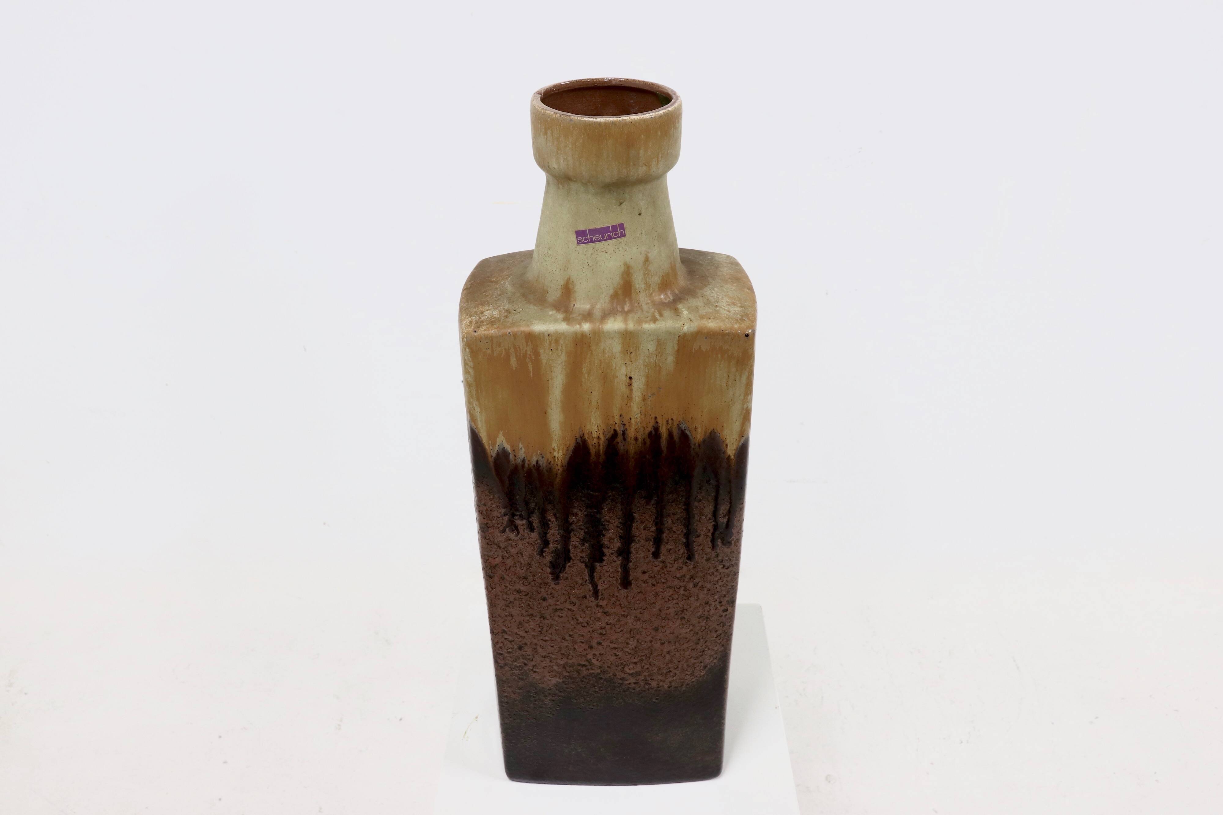 Vase en céramique XL de Scheurich Allemagne années 1960