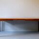 Rosewood coffee table with blue ceramic tiles, Denmark 1960s