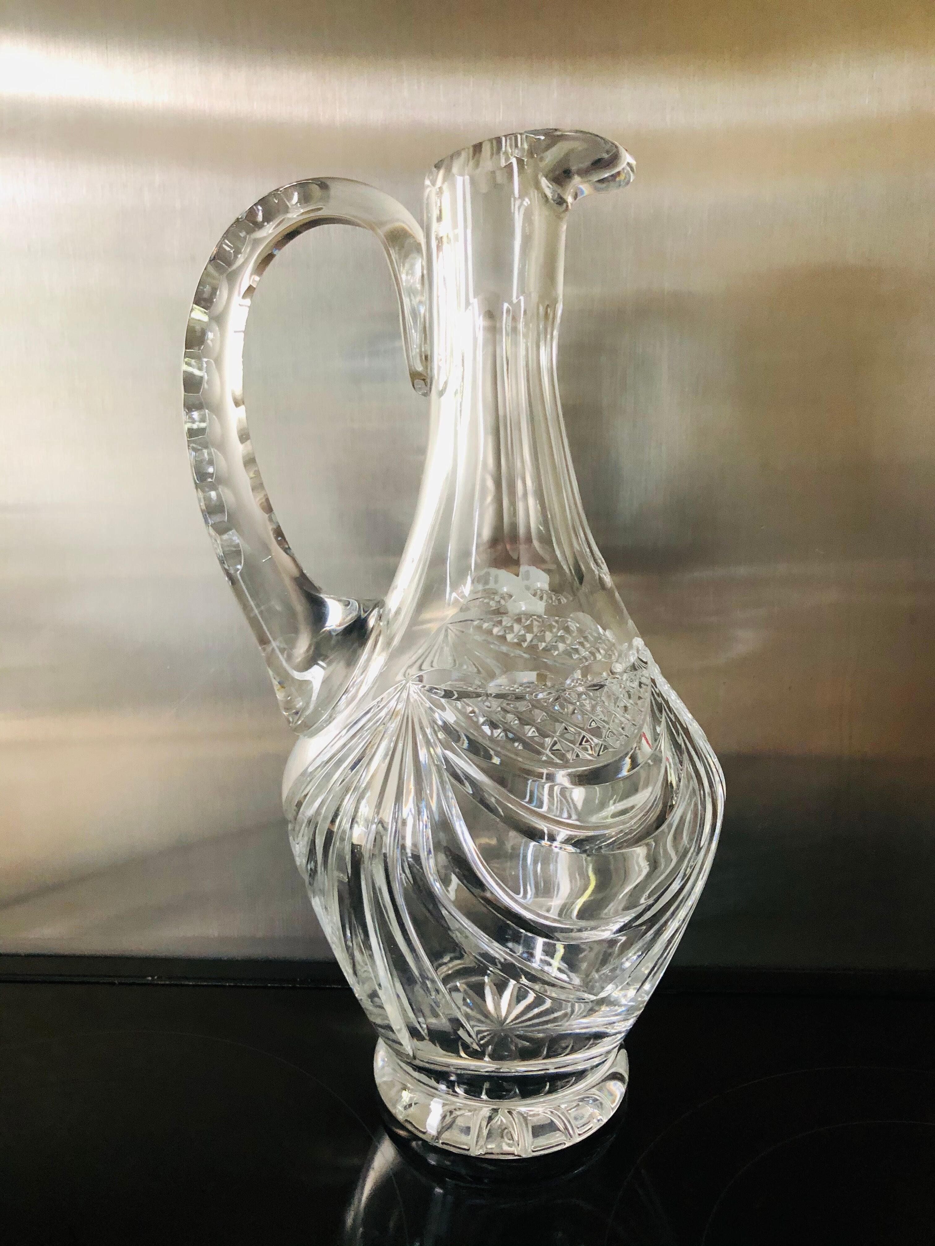 Carafe en cristal taillé