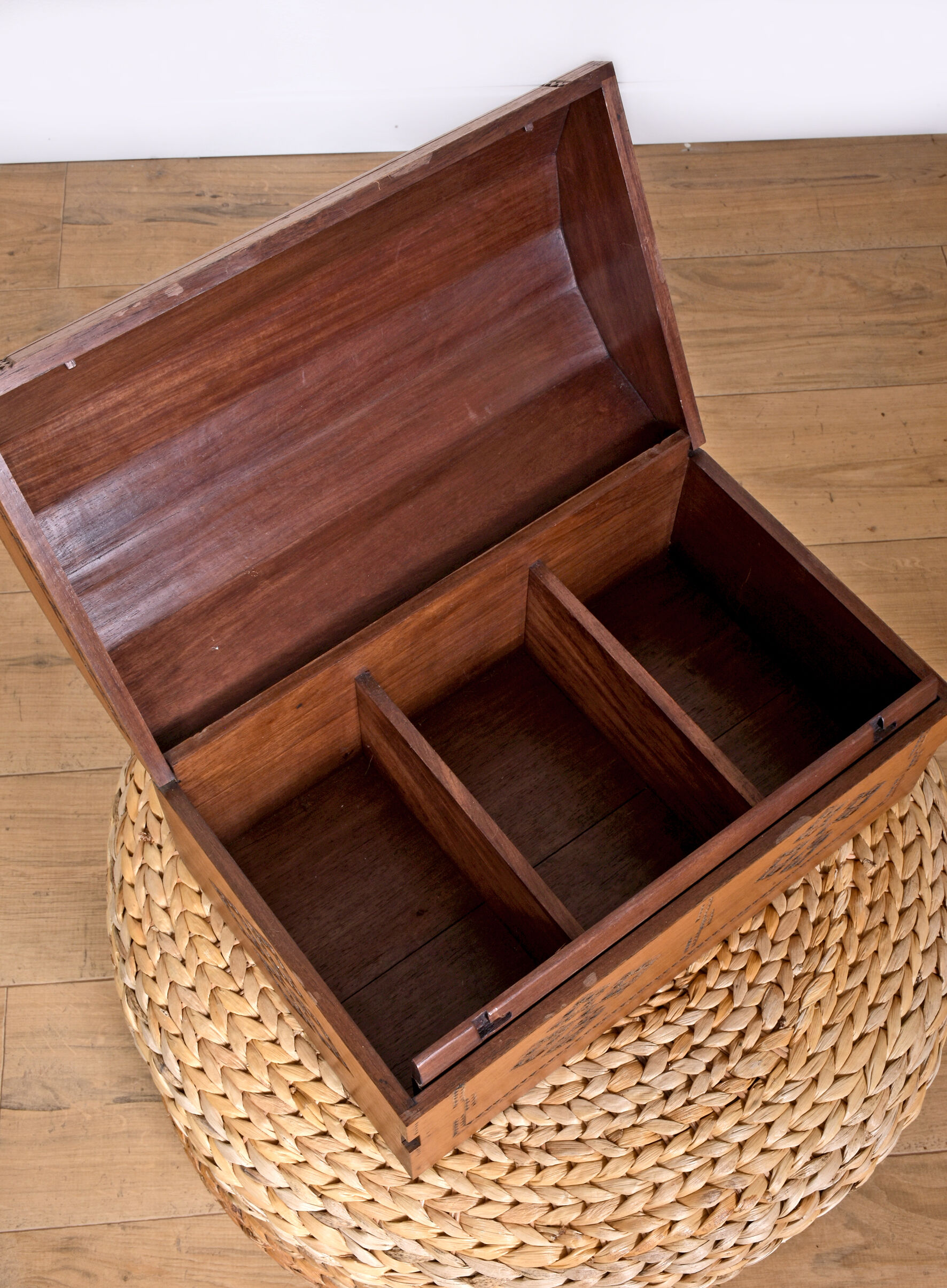 Malagasy carved chest made of precious wood
