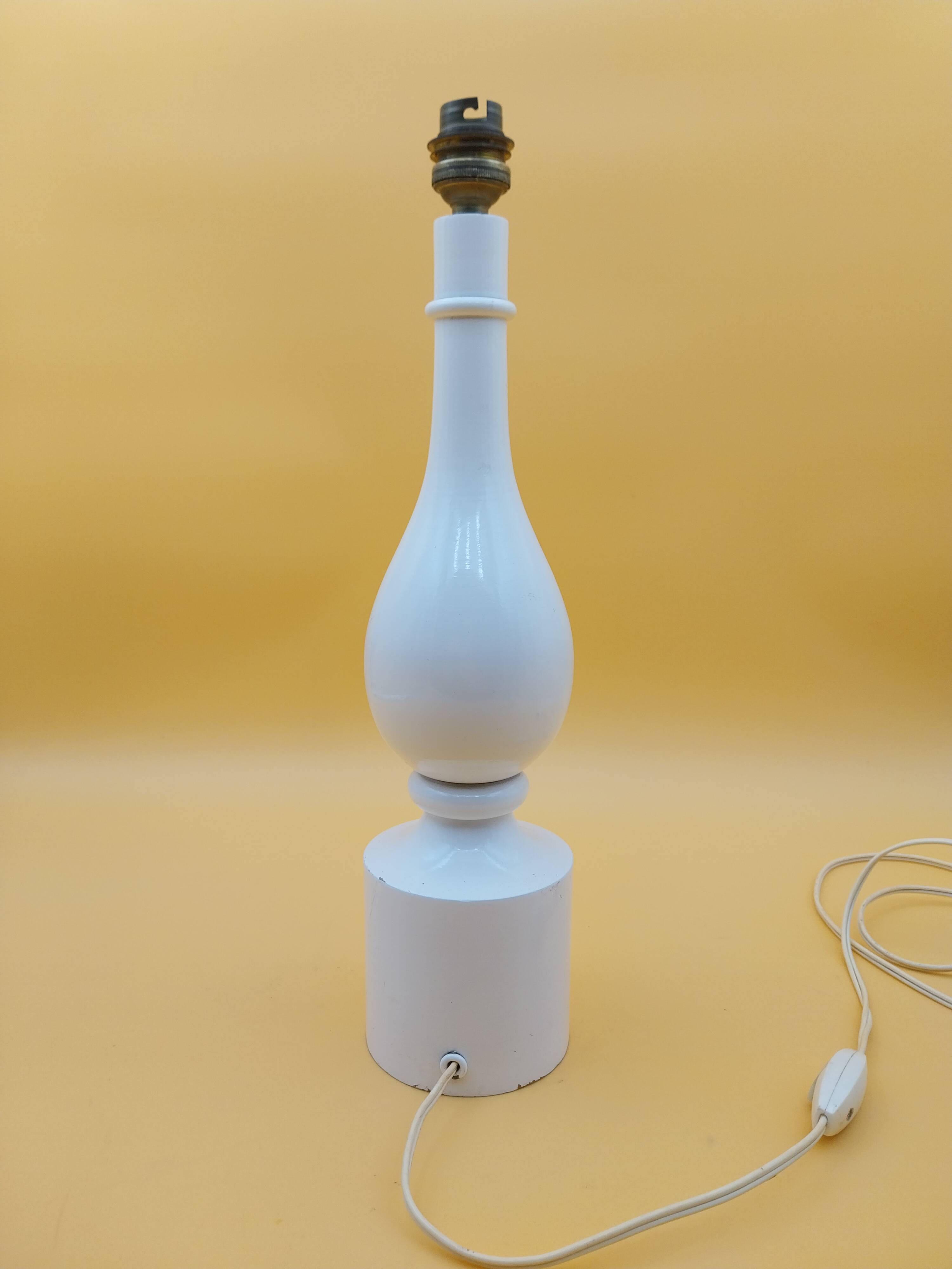 Lampe Philippe Capelle en bois année 70