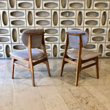 Paire de chaises de Louis Van Teefelen