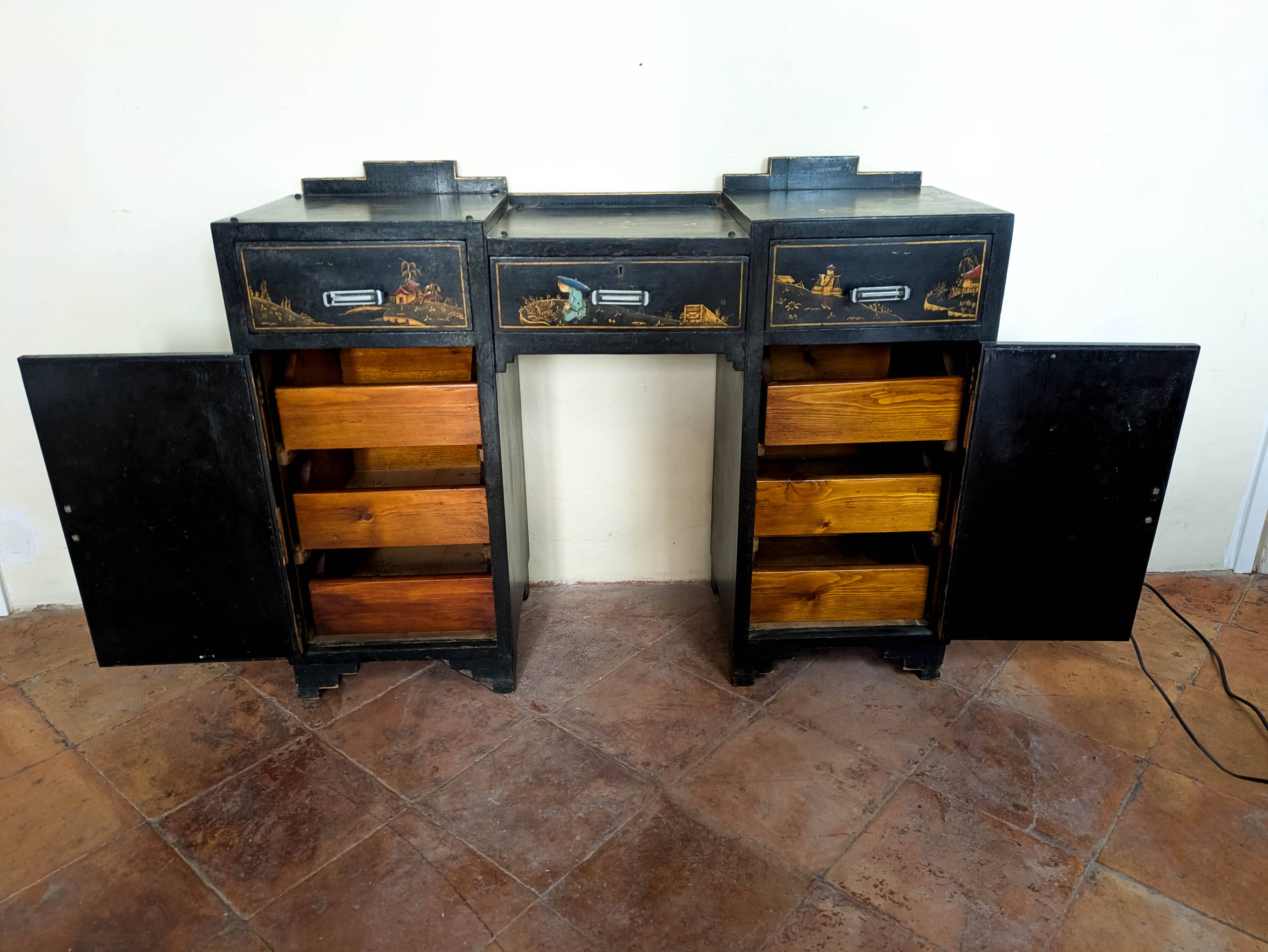 Small Chinese lacquer desk