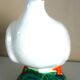 Glazed ceramic bird, signed Vallauris with bright colors