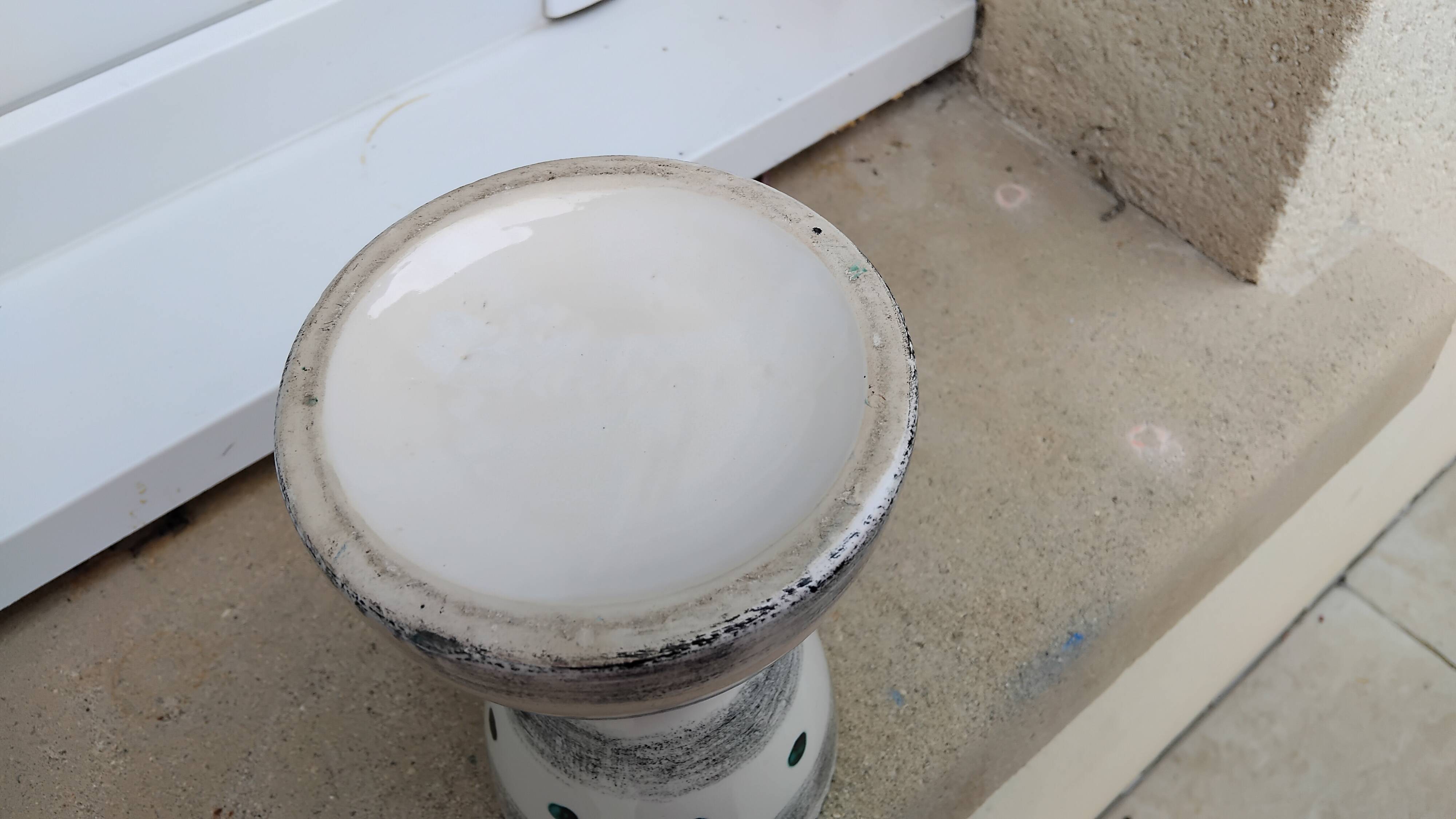 Vase diabolo vintage céramique année 60