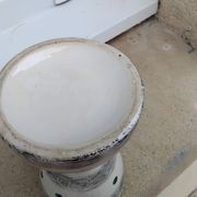 Vintage ceramic diabolo vase from the 60s