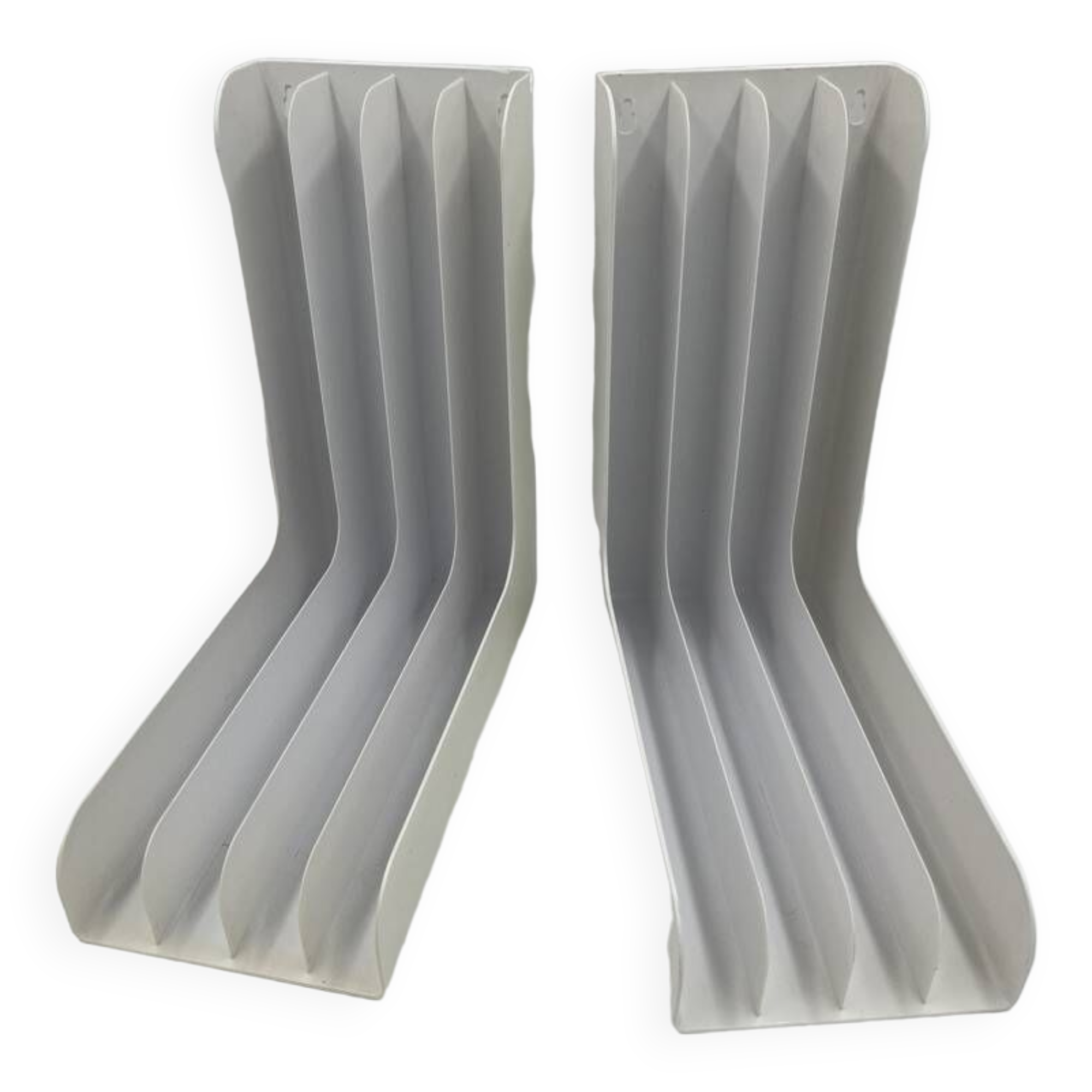 Set of white vinyl holders for 33T