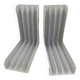Set of white vinyl holders for 33T