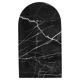 Arched plateau in medium black marble