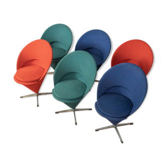 8 Cone Chairs, Verner Panton