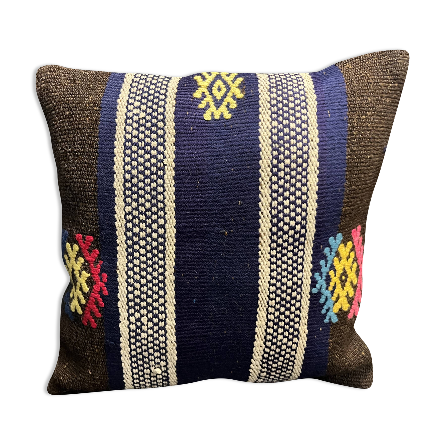 Black Wool Cushion Cover