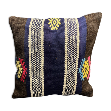 Black Wool Cushion Cover