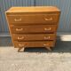 Vintage chest of drawers 4 drawers feet compass