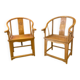 Pair of Chinese armchairs