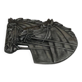Applique murale têtes de chevaux fonte
