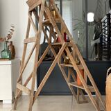 Vintage wood stepladder