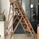 Vintage wood stepladder