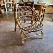 Fauteuil en rotin années 1960 n° 2