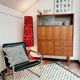 Large retro 70s opaline lamp
