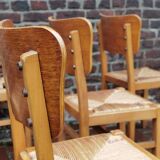 Lot of 6 chairs Pierre Cruege