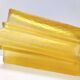 Art Deco Star Shaped Yellow Glass Vase Attributed to Pierre D'Avesn for Daum