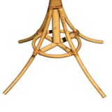 1960s Rattan Coat Rack from France
