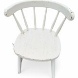 Set of 4 vintage Scandinavian solid wood chairs