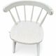 Set of 4 vintage Scandinavian chairs in solid wood.