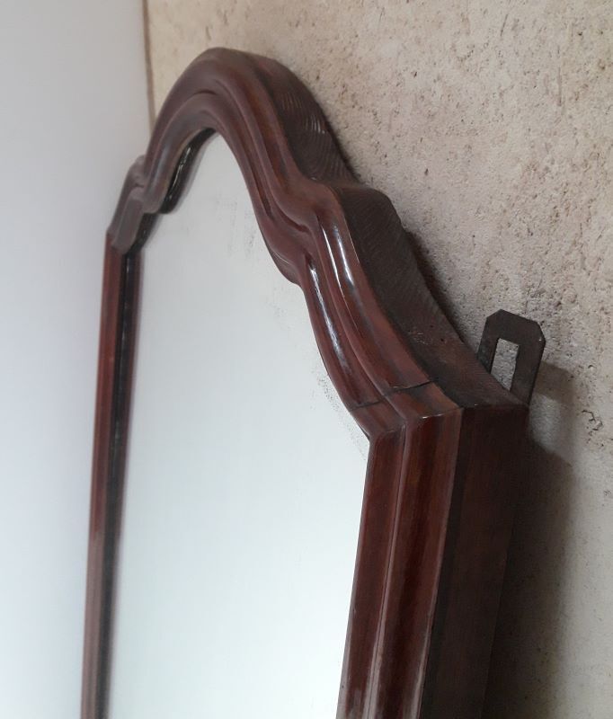 Louis Philippe mirror, mahogany, gendarme hat