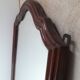Louis Philippe mirror, mahogany, gendarme hat