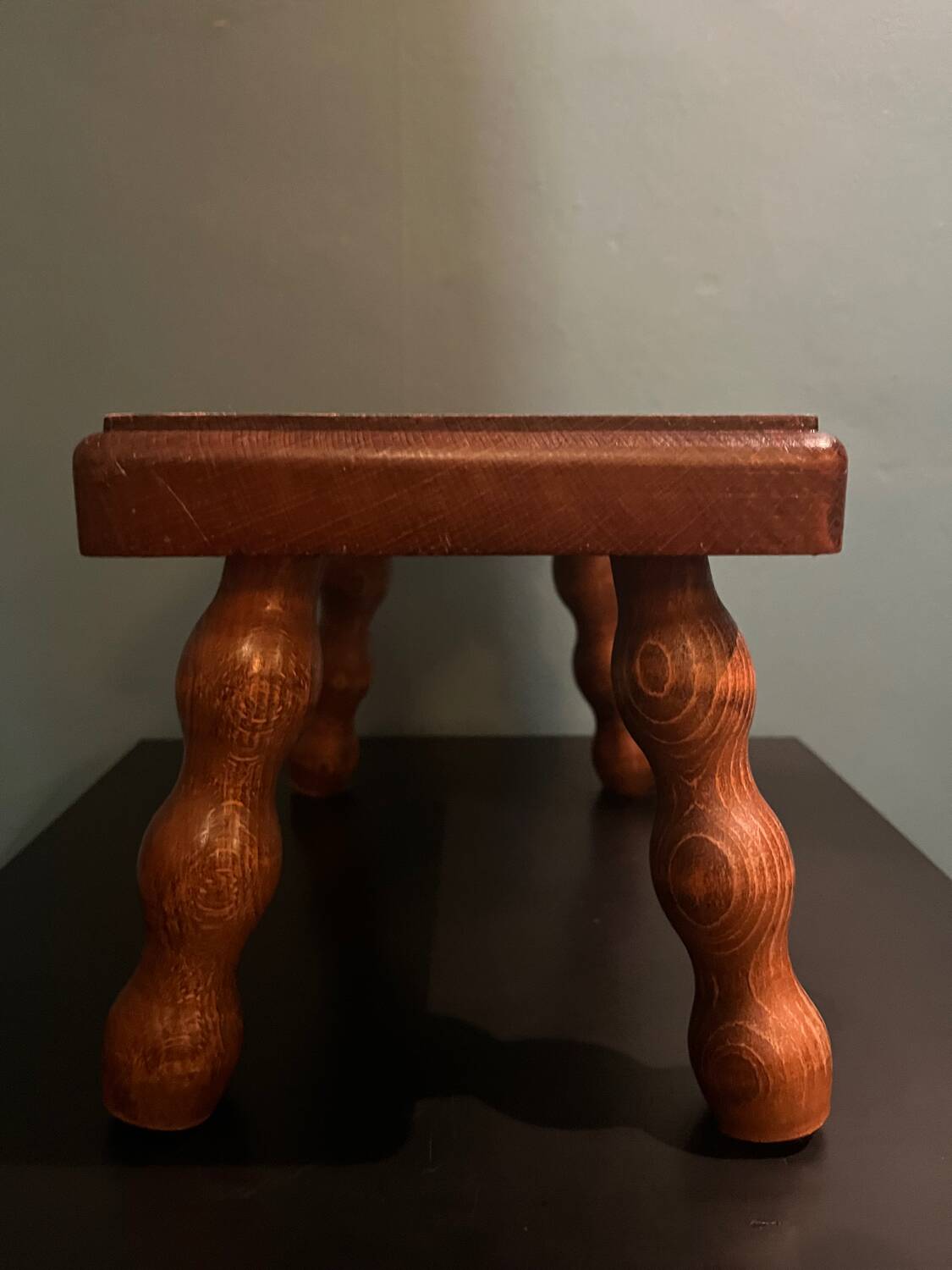 Small wooden stool or footrest