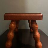 Small wooden stool or footrest