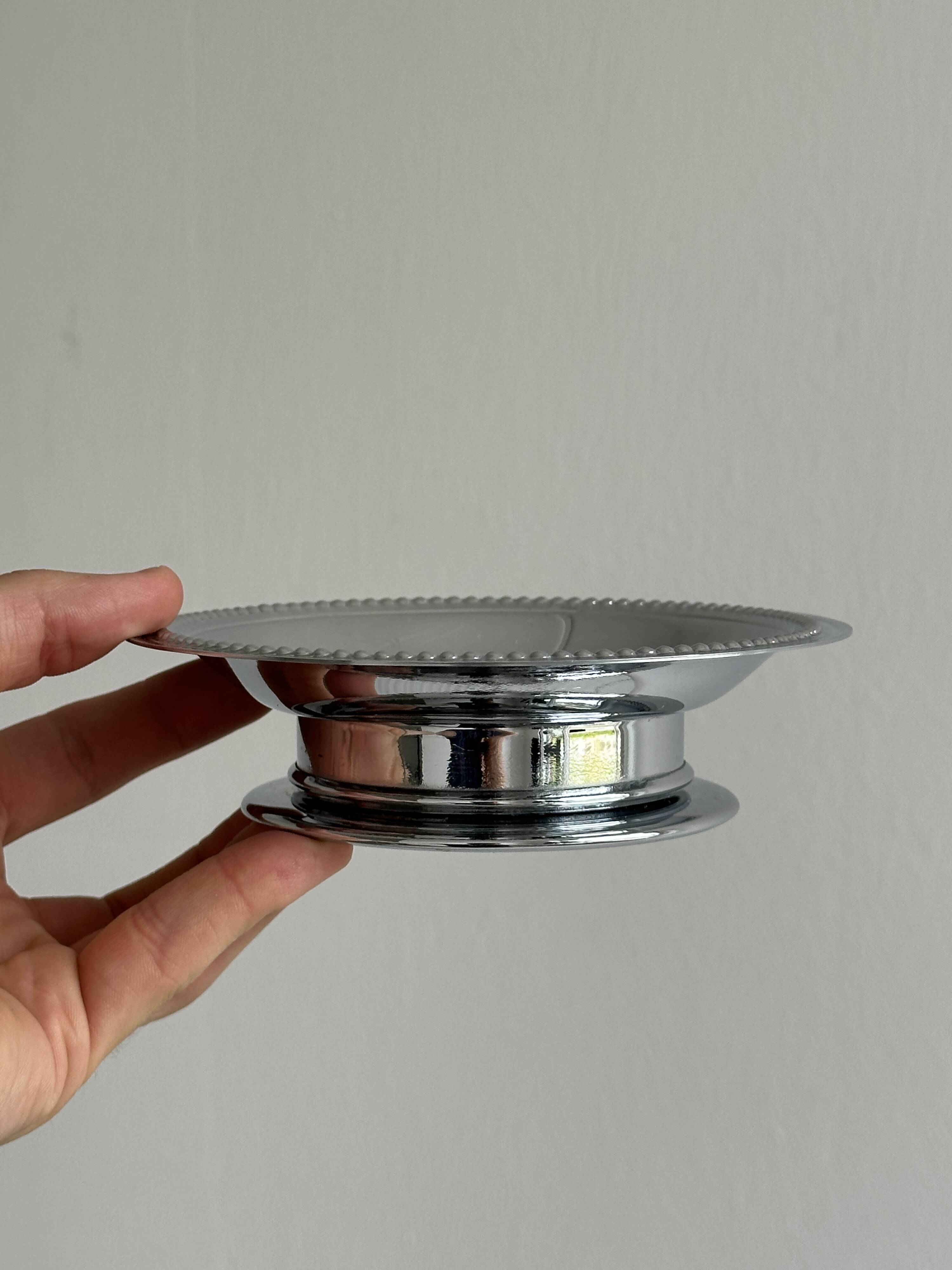 Coquillor butter dish in stainless steel