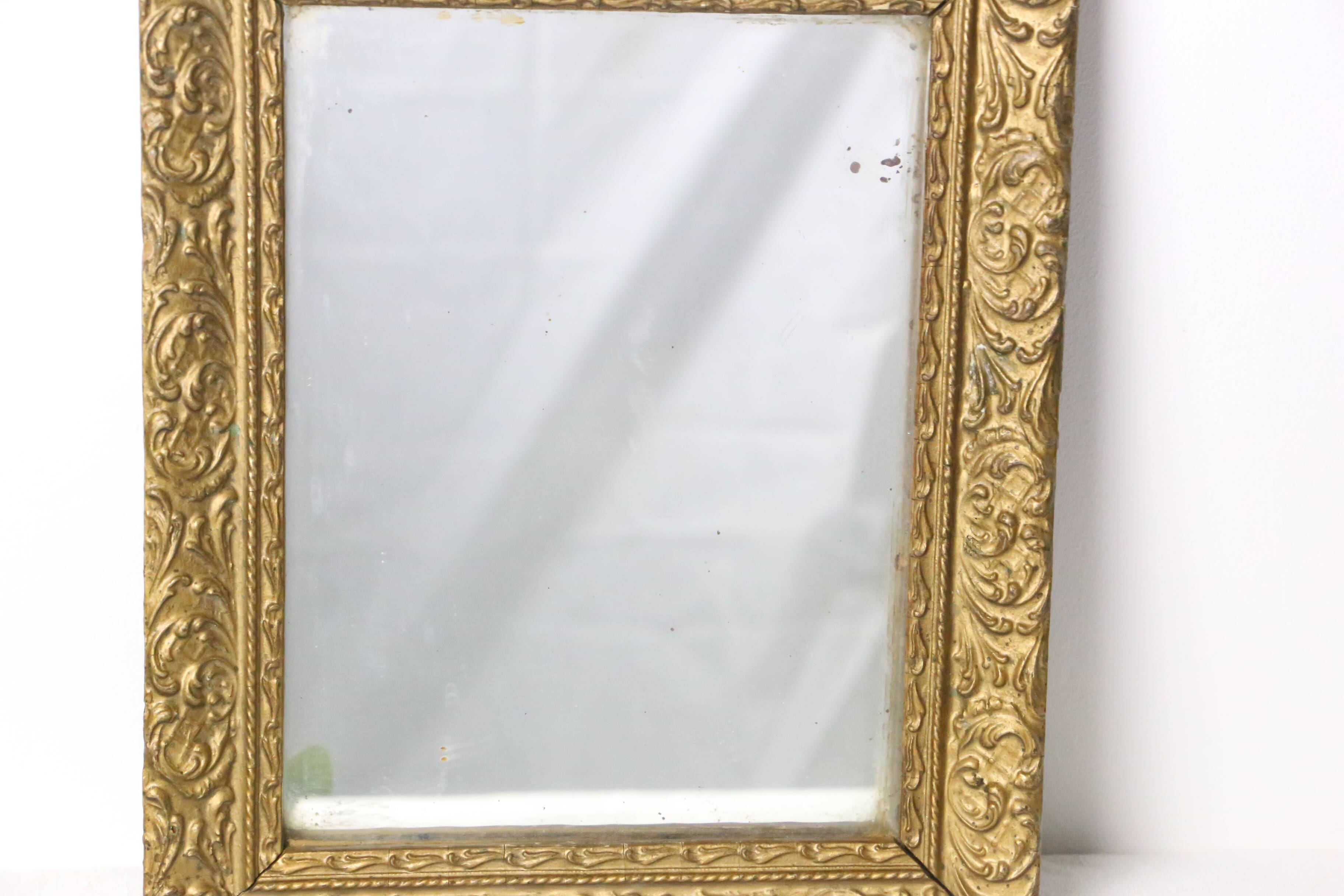 Gilded wooden mirror, 19th century