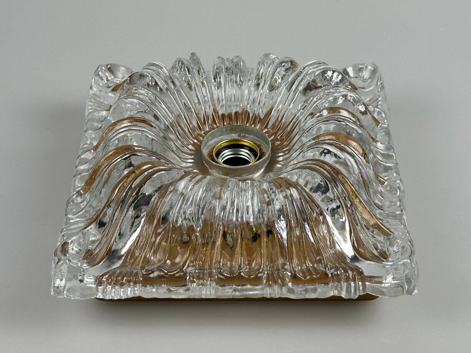 60s 70s ceiling lamp or wall lamp Germany Ice Glass Space Age Design