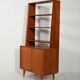 Scandinavian teak bookcase with cabinet, 1950s–1960s