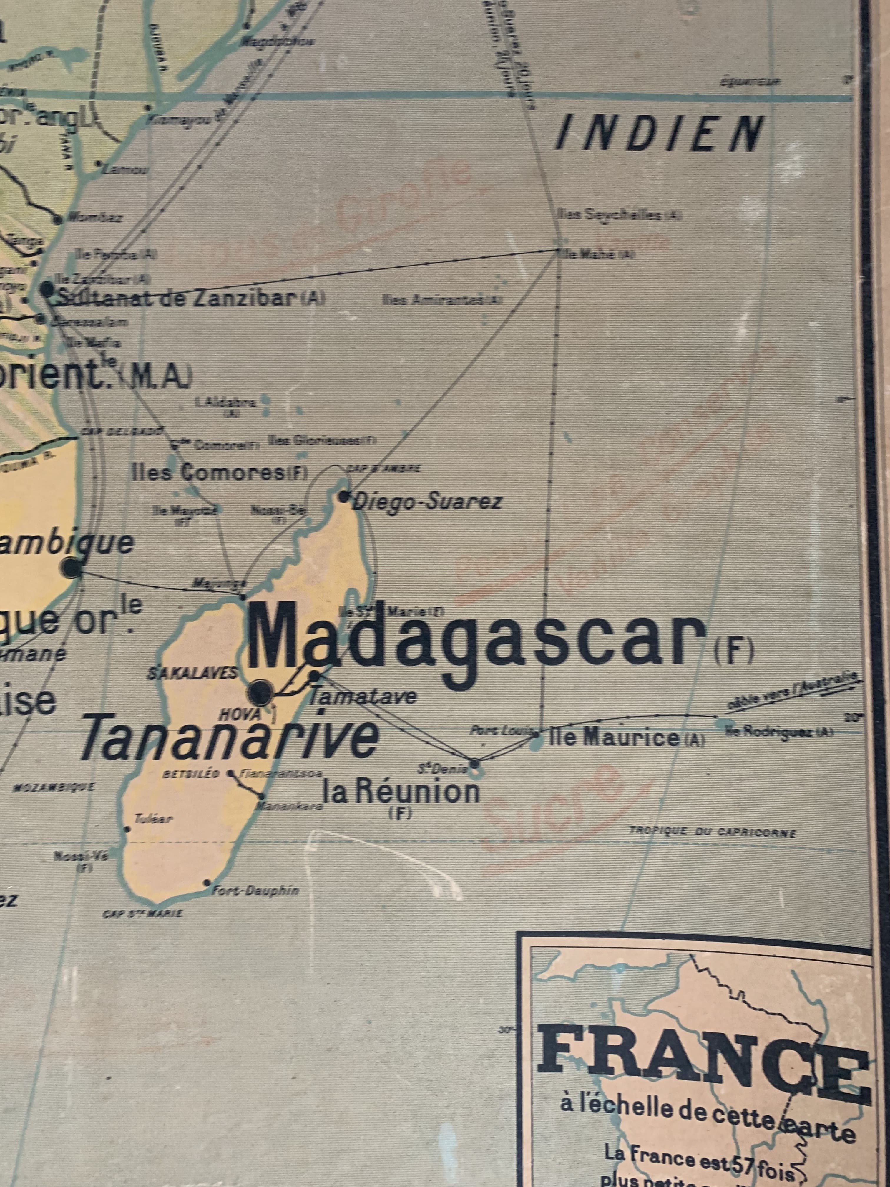 Old map Political Africa - n°17 and 17 bis by Vidal Lablache