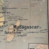 Old map Political Africa - n°17 and 17 bis by Vidal Lablache